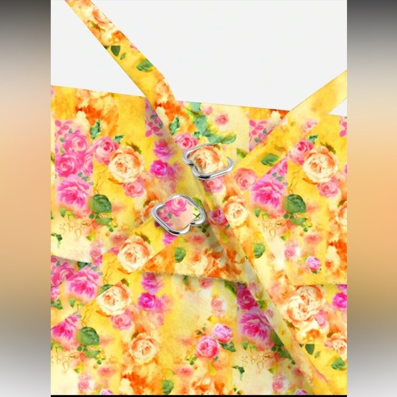 Floral Yellow Maxi Dress - Picture 4 of 4